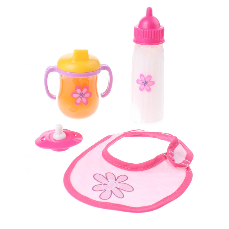 Load image into Gallery viewer, Baby rose poppenspeelset etenstijd