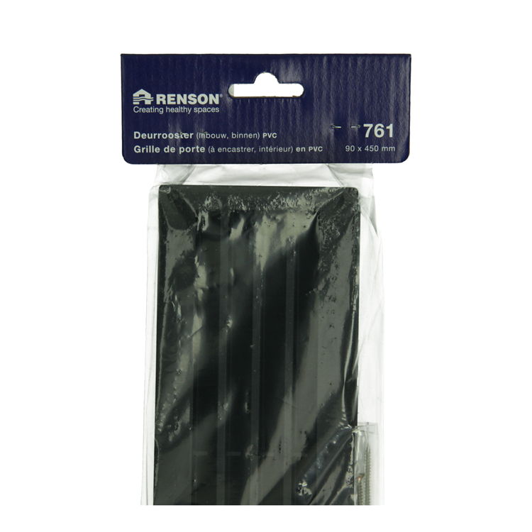 ギャラリービューアに画像をロードする, Renson 1069741 - deurrooster pvc 761 450x90 zwart | 2 stuks