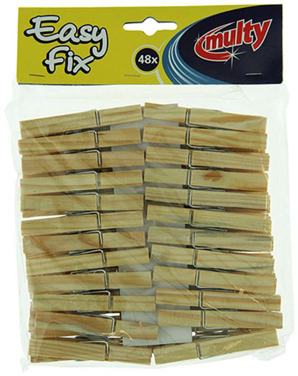 Chargez l'image dans la visionneuse de la galerie, Multy 1010128 - houten wasknijpers 48st | 15 stuks