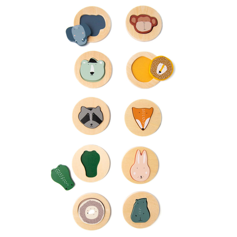 Load image into Gallery viewer, Trixie Houten Combineerspel Dieren