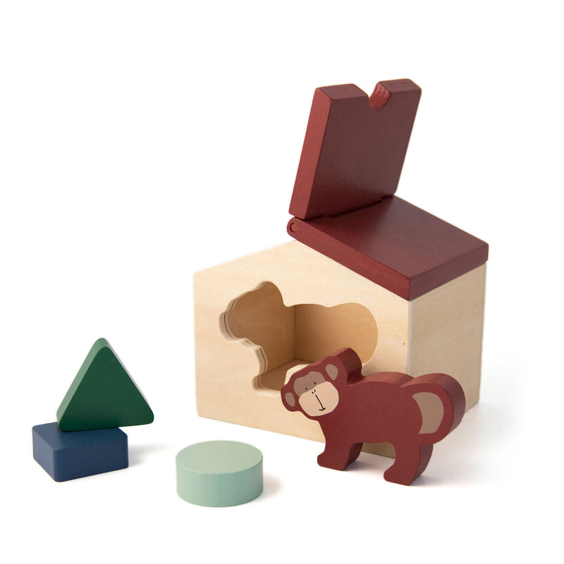 Load image into Gallery viewer, Trixie Houten Huis met Blokken Mr. Monkey