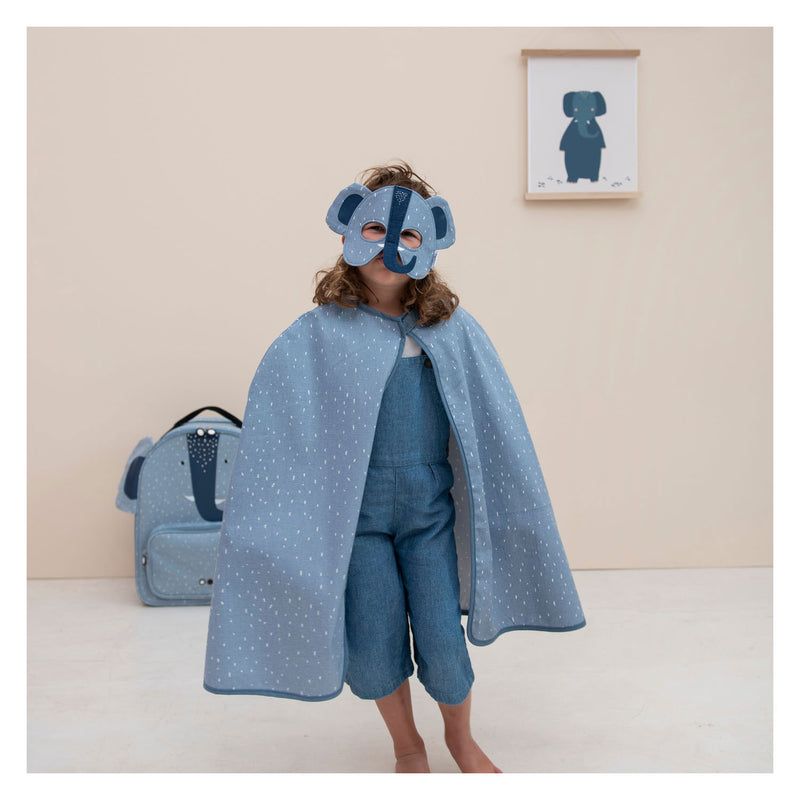 Afbeelding laden in galerijviewer, Trixie cape en masker - mrs. elephant