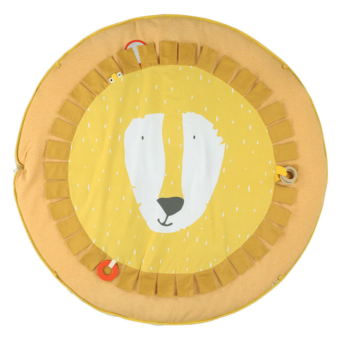 Laden Sie das Bild in Galerie -Viewer, Trixie speelmat activiteitenboog mr. lion - speelboog voor baby - zachte activiteitenboog - speeltapijt leeuw - geel