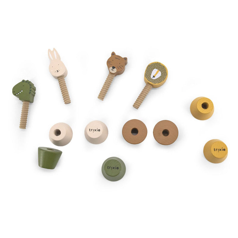 Load image into Gallery viewer, Trixie houten schroefdieren, 12dlg.