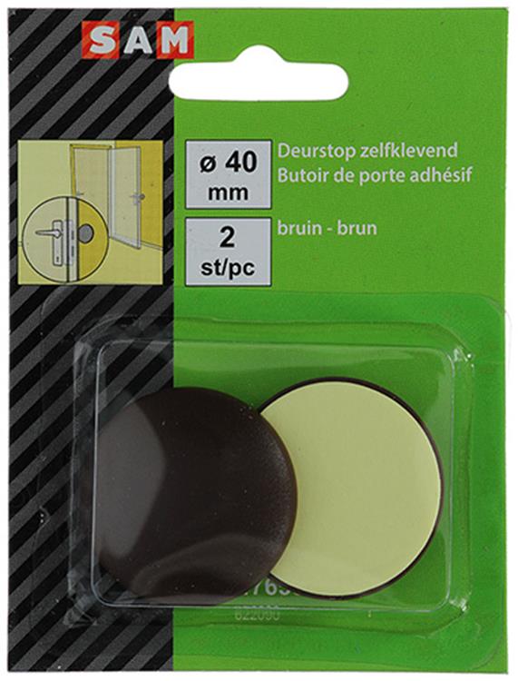 Afbeelding laden in galerijviewer, Mack 1047650 - deurstop zelfklevend bruin ø 40 mm 2 st pcs | 6 stuks