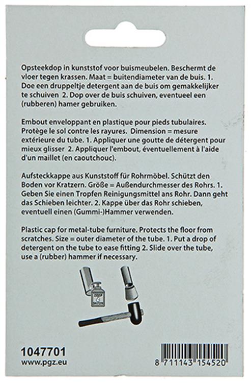 Afbeelding laden in galerijviewer, Mack 1047701 - opsteekdop kunststof zwart ø 22 mm 4 st pcs | 6 stuks