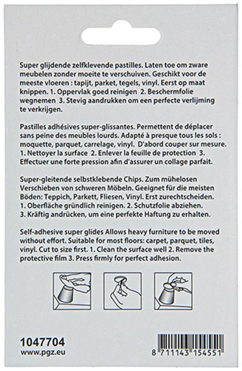 Afbeelding laden in galerijviewer, Mack 1047704 - super glijpastille zelfklevendgrijs ø 40 mm 4 st pcs | 12 stuks