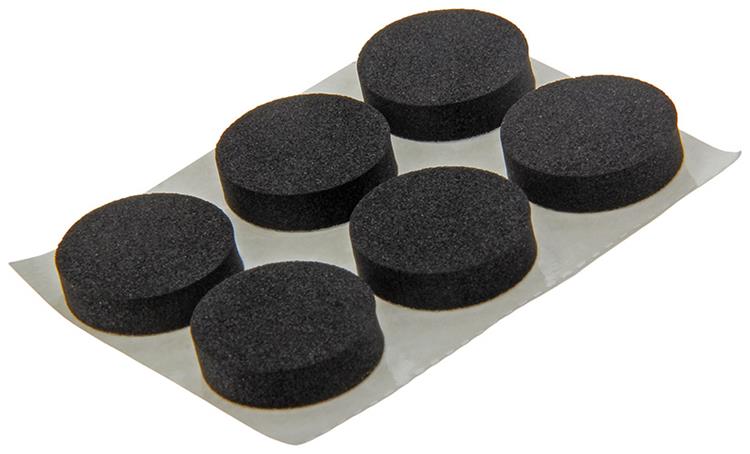 Afbeelding laden in galerijviewer, Mack 1047663 - rubberstrip zelfklevend zwart ø 19 mm 12 st pcs | 12 stuks