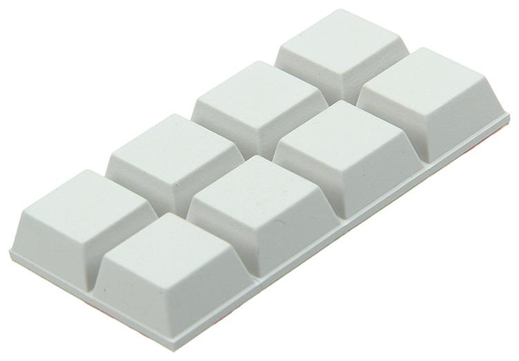 ギャラリービューアに画像をロードする, Mack 1047667 - stootdop rubber zelfklevend wit 12 x 12 mm 8 st pcs | 6 stuks