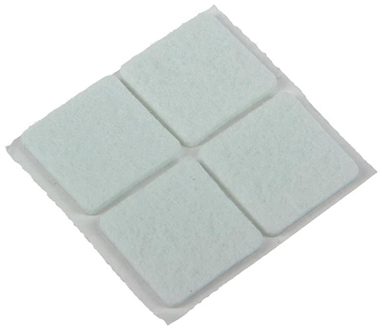 Afbeelding laden in galerijviewer, Mack 1047715 - viltpastille zelfklevend wit 25 x 25 mm 12 st pcs | 12 stuks