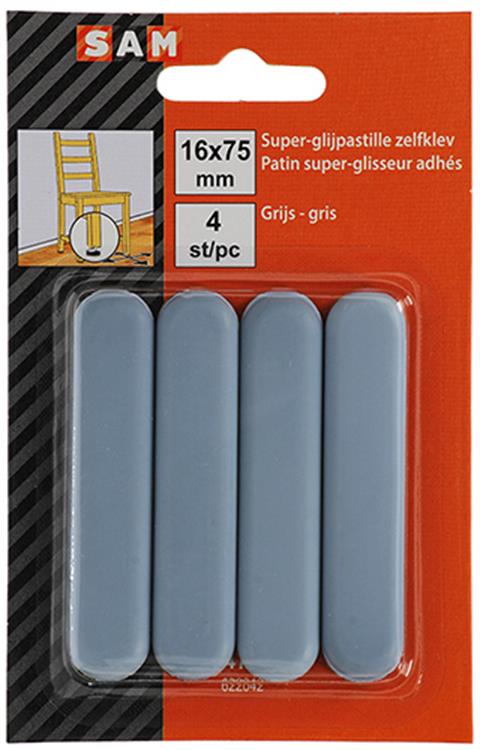 Afbeelding laden in galerijviewer, Mack 1047718 - super glijpastille zelfklevendgrijs 16 x 75 mm 4 st pcs | 12 stuks