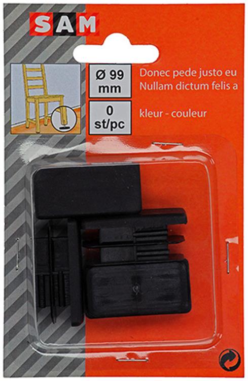 Afbeelding laden in galerijviewer, Mack 1047764 - insteekdop kunstsstof zwart 20 x 40 mm 4 st pcs | 6 stuks
