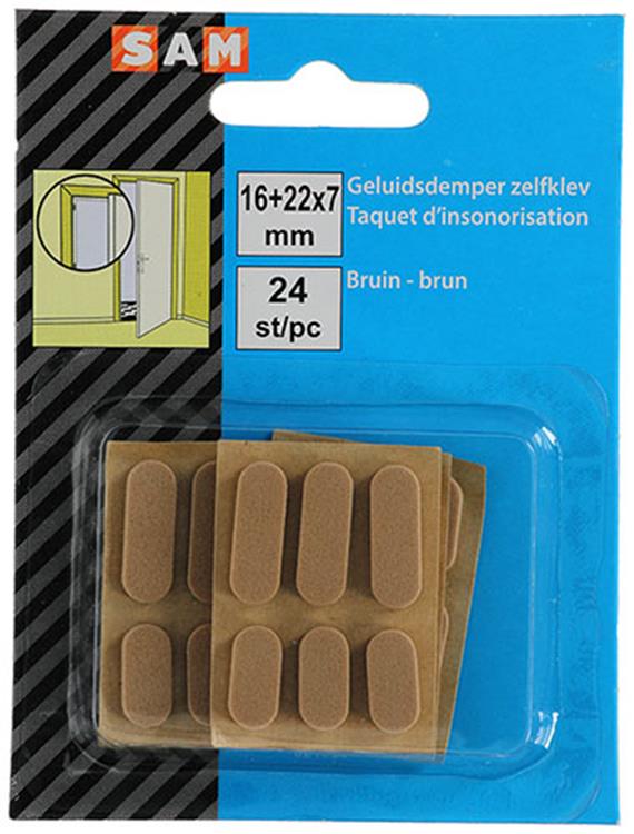 Chargez l'image dans la visionneuse de la galerie, Mack 1047669 - geluidsdemper zelfklevend bruin 16 + 22x7 mm 24 st pcs | 12 stuks