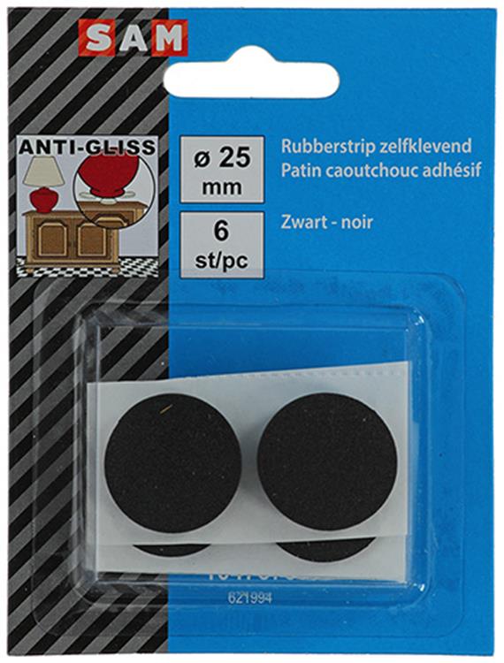 Afbeelding laden in galerijviewer, Mack 1047670 - rubberstrip zelfklevend zwart ø 25 mm 6 st pcs | 12 stuks