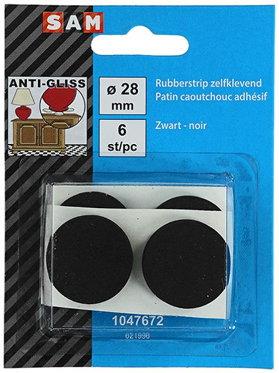 Afbeelding laden in galerijviewer, Mack 1047672 - rubberstrip zelfklevend zwart ø 28 mm 6 st pcs | 12 stuks