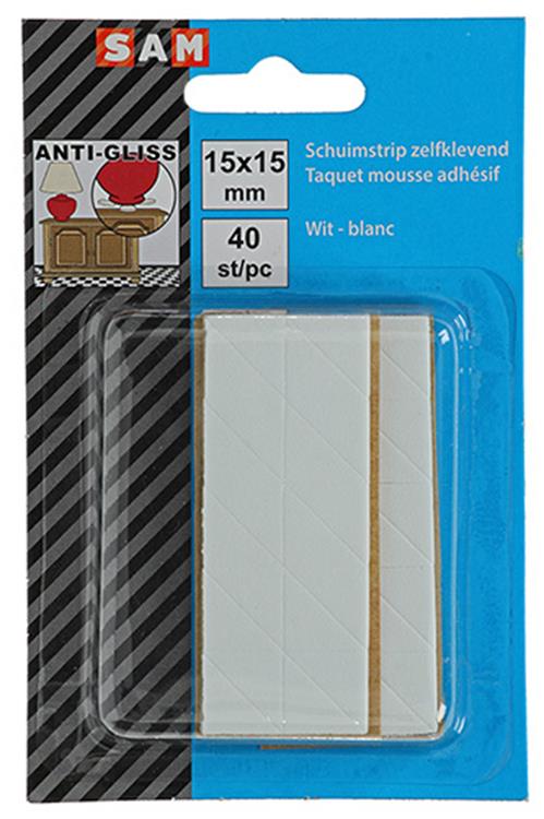 Afbeelding laden in galerijviewer, Mack 1047677 - schuimstrip zelfklevend wit 15 x 15 mm 40 st pcs | 6 stuks