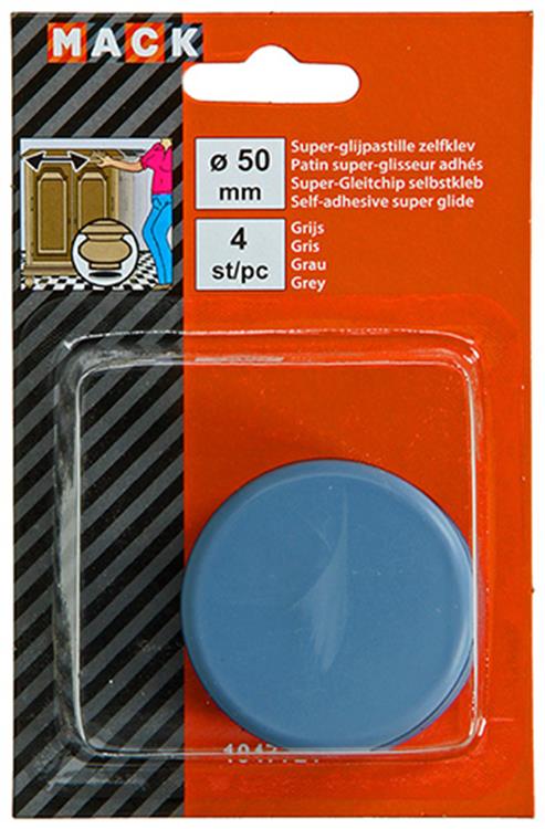 Afbeelding laden in galerijviewer, Mack 1047721 - super glijpastille zelfklevendgrijs ø 50 mm 4 st pcs | 6 stuks
