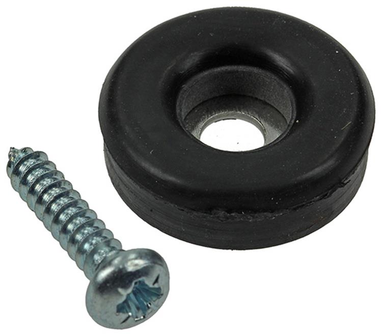 Afbeelding laden in galerijviewer, Mack 1047722 - stoeldop rubber + schroef zwart ø 23 mm 8 st pcs | 6 stuks