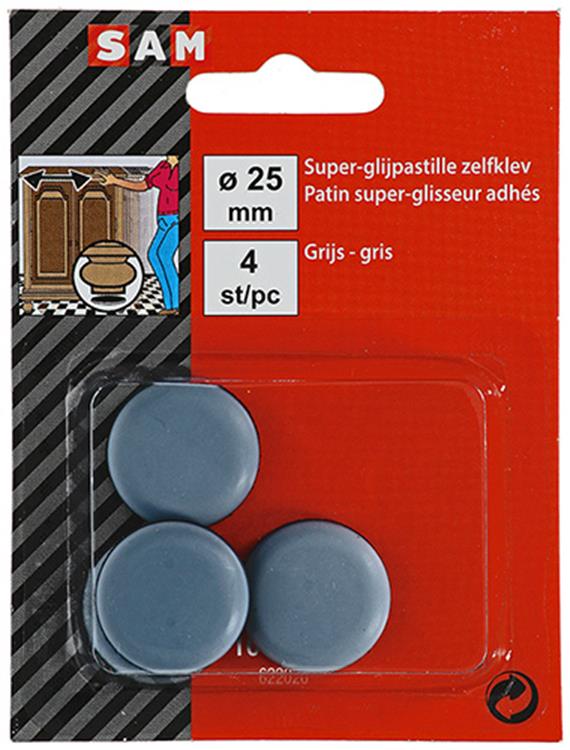 Chargez l'image dans la visionneuse de la galerie, Mack 1047726 - super glijpastille zelfklevendgrijs ø 25 mm 4 st pcs | 12 stuks