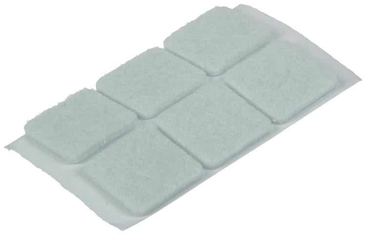 Afbeelding laden in galerijviewer, Mack 1047727 - viltpastille zelfklevend wit 19 x 19 mm 18 st pcs | 12 stuks