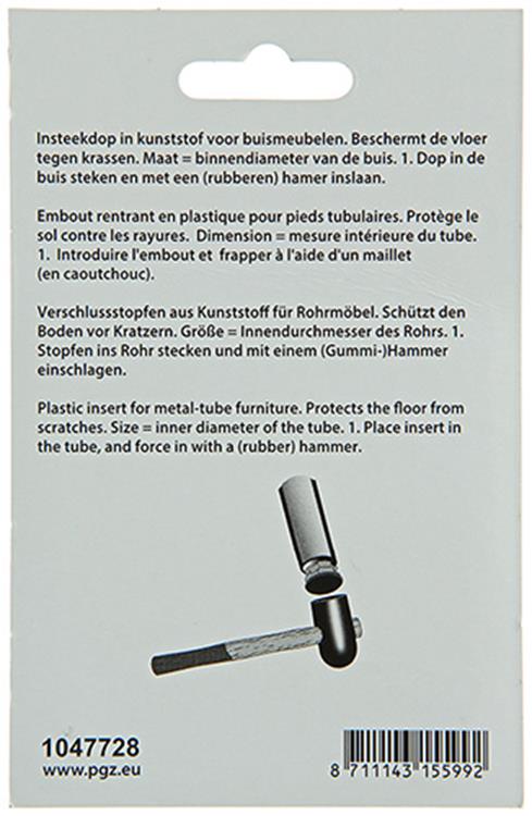 Chargez l'image dans la visionneuse de la galerie, Mack 1047728 - insteekdop kunstsstof zwart 20 x 20 mm 4 st pcs | 6 stuks