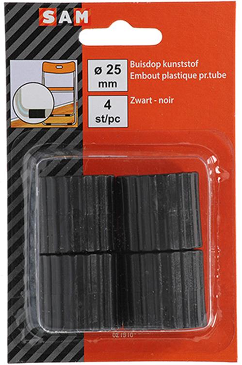 Afbeelding laden in galerijviewer, Mack 1047776 - buisdop kunststof zwart ø 25 mm 4 st pcs | 6 stuks