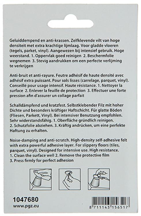 Afbeelding laden in galerijviewer, Mack 1047680 - viltpastille zelfklevend bruin ø 22 mm 12 st pcs | 12 stuks