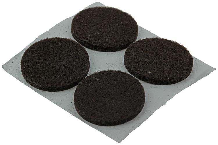 Afbeelding laden in galerijviewer, Mack 1047682 - viltpastille zelfklevend bruin ø 25 mm 12 st pcs | 12 stuks
