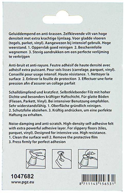 Afbeelding laden in galerijviewer, Mack 1047682 - viltpastille zelfklevend bruin ø 25 mm 12 st pcs | 12 stuks