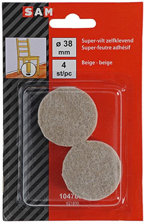 Chargez l'image dans la visionneuse de la galerie, Mack 1047687 - super-vilt zelfklevend beige ø 38 mm 4 st pcs | 12 stuks