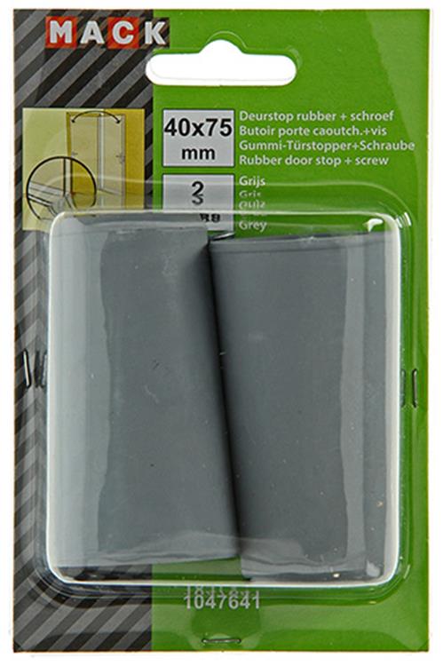 ギャラリービューアに画像をロードする, Mack 1047641 - deurstop rubber + schroef grijs 40 x 75 mm 2 st pcs | 6 stuks