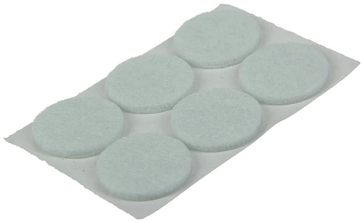 ギャラリービューアに画像をロードする, Mack 1047697 - viltpastille zelfklevend wit ø 22 mm 12 st pcs | 12 stuks