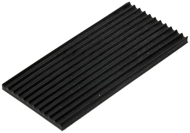 Afbeelding laden in galerijviewer, Mack 1048769 - schokdempend rubber zwart 35 x 70 mm 4 st pcs | 6 stuks