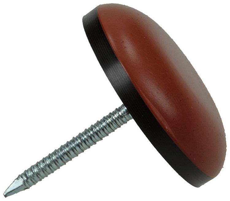 Afbeelding laden in galerijviewer, Mack 1048768 - super-glijder met nagel bruin ø 22 mm 4 st pcs | 6 stuks