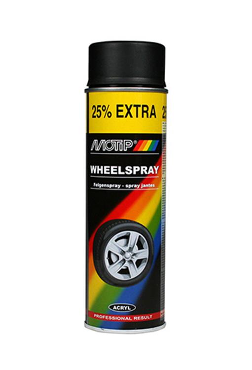 Afbeelding laden in galerijviewer, Motip spuitbus 400ml wheelspray mat-zwart