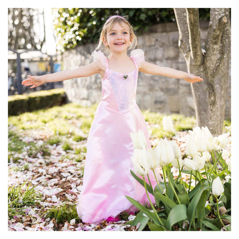 Afbeelding laden in galerijviewer, Great pretenders - verkleedjurk prinses roze - 5-6 jaar