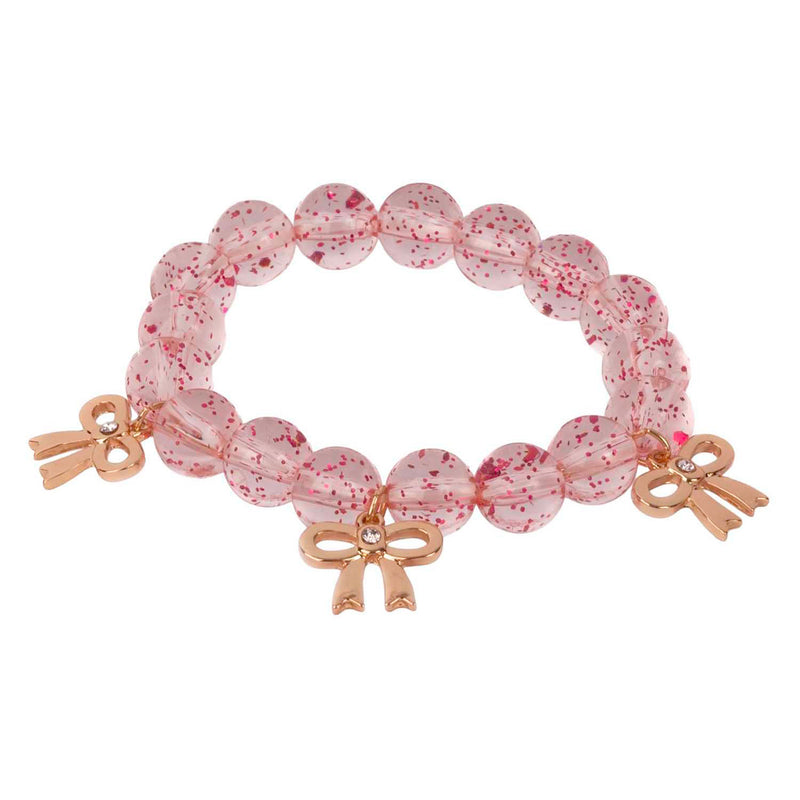 Load image into Gallery viewer, Great pretenders precious bows kralenarmband roze