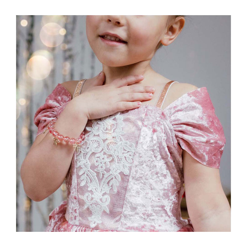 Load image into Gallery viewer, Great pretenders precious bows kralenarmband roze