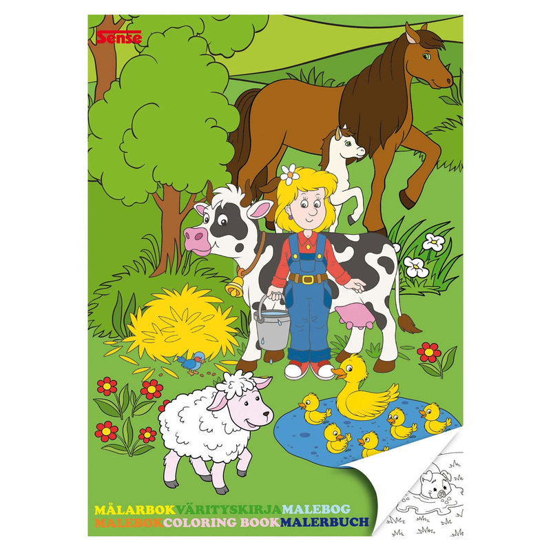 Load image into Gallery viewer, Haza witbaard kleurboek boerderij