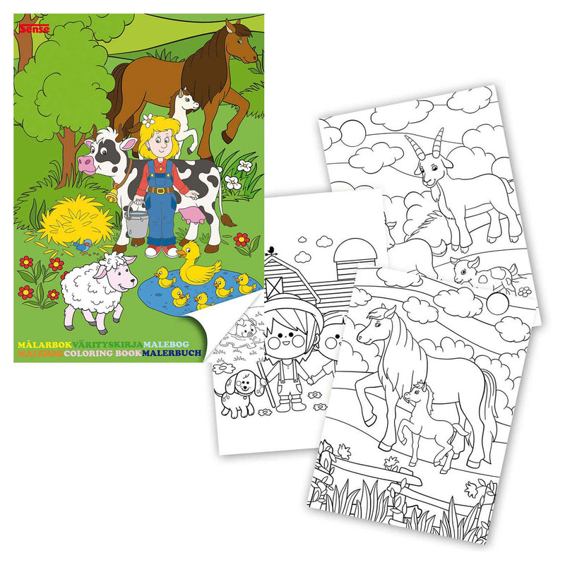 Load image into Gallery viewer, Haza witbaard kleurboek boerderij