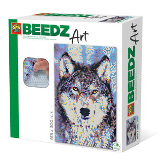 Chargez l'image dans la visionneuse de la galerie, Ses beedz art: strijkkralen wolf | 2 stuks