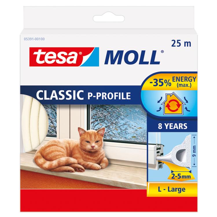 Afbeelding laden in galerijviewer, Tochtstrip tesa wit 60 mm x 185 mm x 230 mm