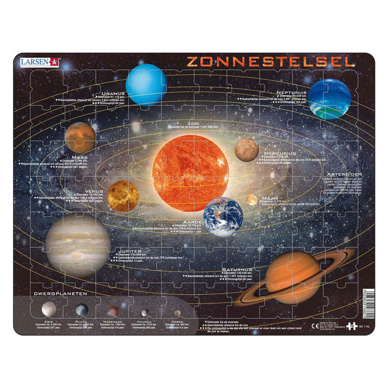 Load image into Gallery viewer, Selecta larsen legpuzzel het zonnestelsel, 70st.