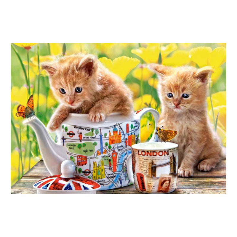 Afbeelding laden in galerijviewer, Castorland tea time – puzzel – 500 stukjes – satijnen afwerking – perfecte pasvorm – europese kwaliteit