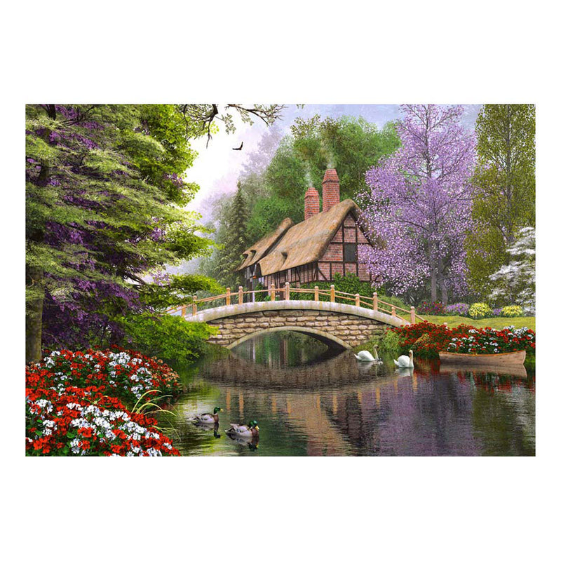 Chargez l'image dans la visionneuse de la galerie, Castorland river cottage – puzzel – 1.000 stukjes – satijnen afwerking – perfecte pasvorm – europese kwaliteit