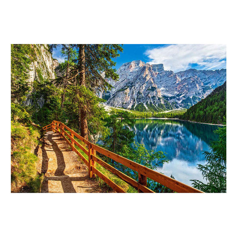 Afbeelding laden in galerijviewer, Castorland legpuzzel braies lake italy , 1000st.