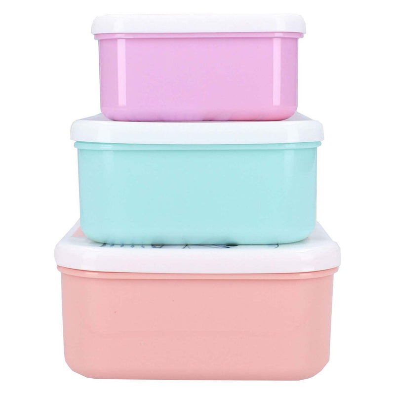 Afbeelding laden in galerijviewer, Vadobag frozen snackbox en fruitdoos lichtgroen en roze - 3in1