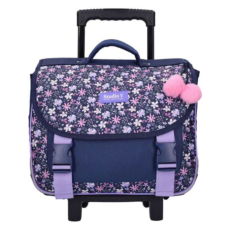 Afbeelding laden in galerijviewer, Vadobag milky kiss flower bomb trolley-boekentas
