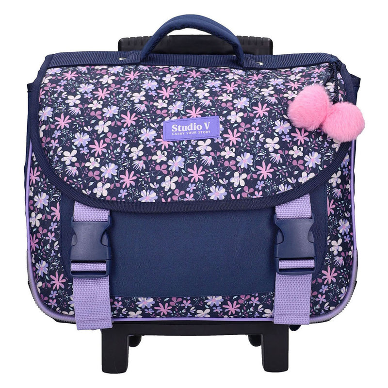 Afbeelding laden in galerijviewer, Vadobag milky kiss flower bomb trolley-boekentas