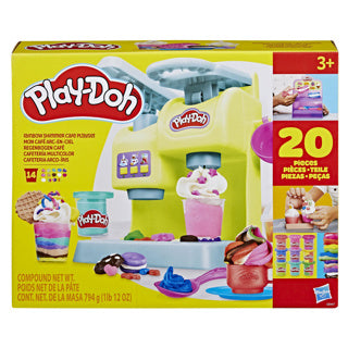 Afbeelding laden in galerijviewer, Hasbro playdoh regenboog shimmer cafe speelset